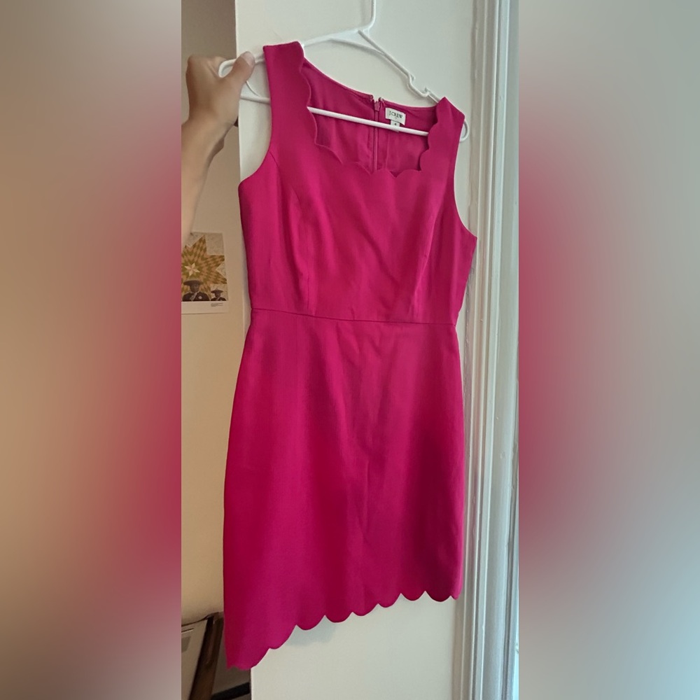 J. Crew Vibrant Pink Mini Dress